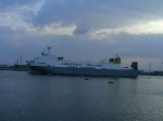 Victorine,163m lang,26m breit,18kn,einlaufend calandkanaal zum Brittaniehaven Europoort Rotterdam.